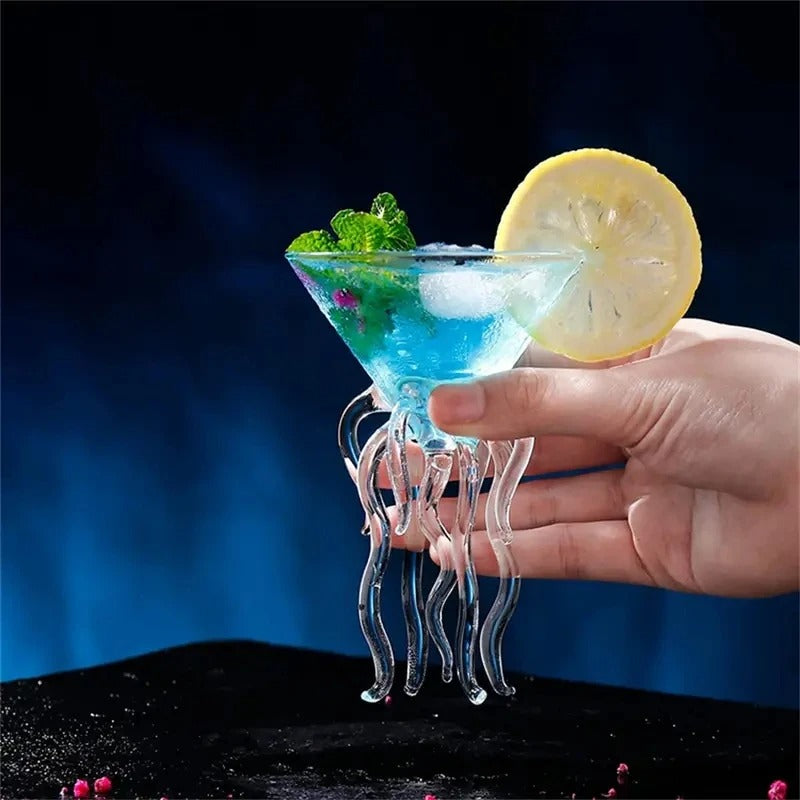 Jellyfish Cocktail Octopus Glass. 130ML - Raise The Bar Lux  