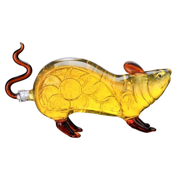 Mouse Shaped Whiskey Decanter . 1000 ML - Raise The Bar Lux  