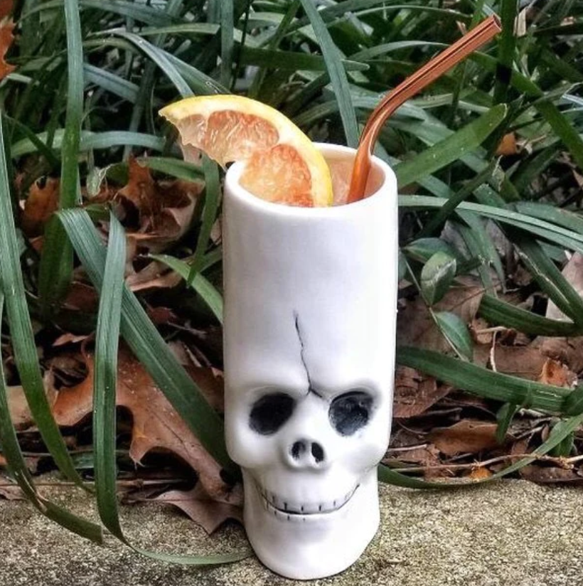Long Skull Head Tiki Drinkware-12 Oz - Raise The Bar Lux  