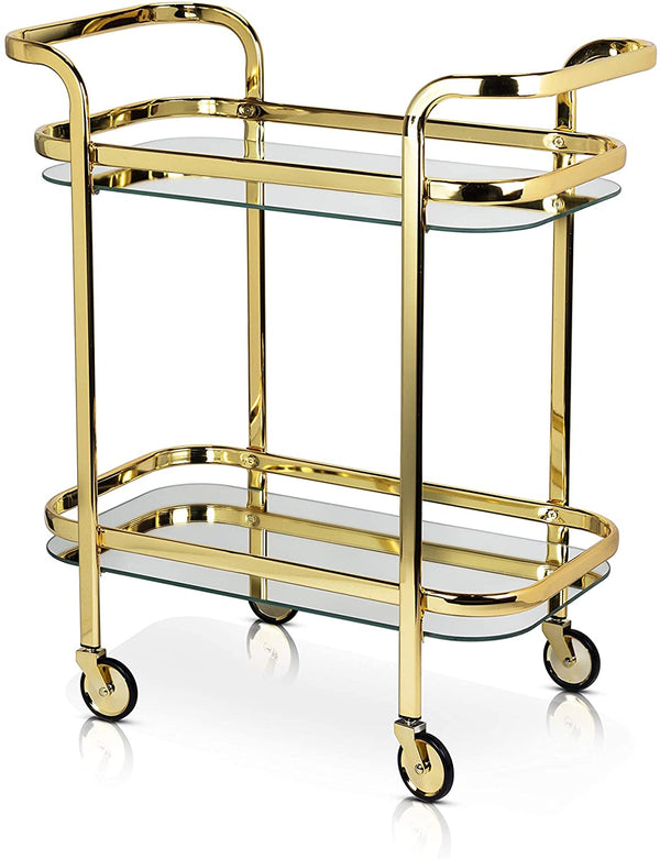 Elegant Gold Bar Cart - Raise The Bar Lux  