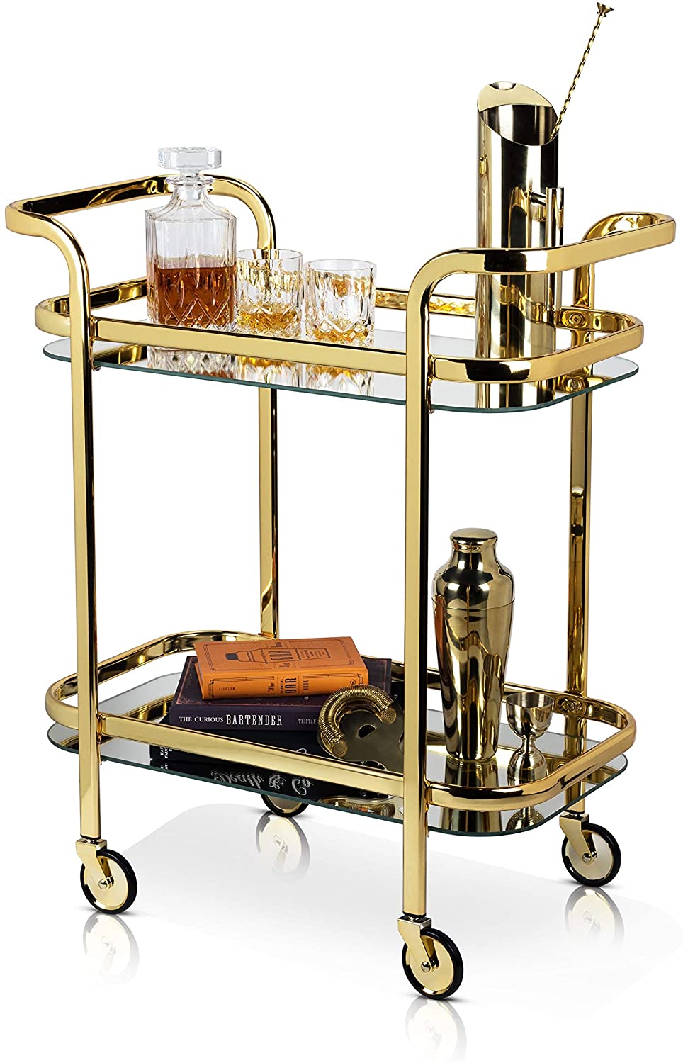 Elegant Gold Bar Cart - Raise The Bar Lux  