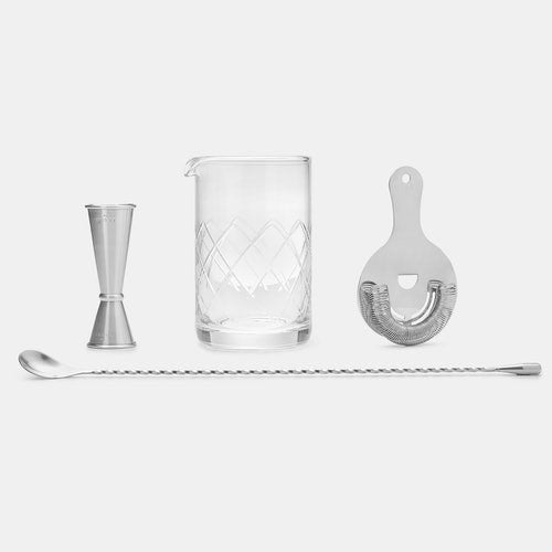 4-Piece Professional Stainless Steel Cocktail Set - Raise The Bar Lux  