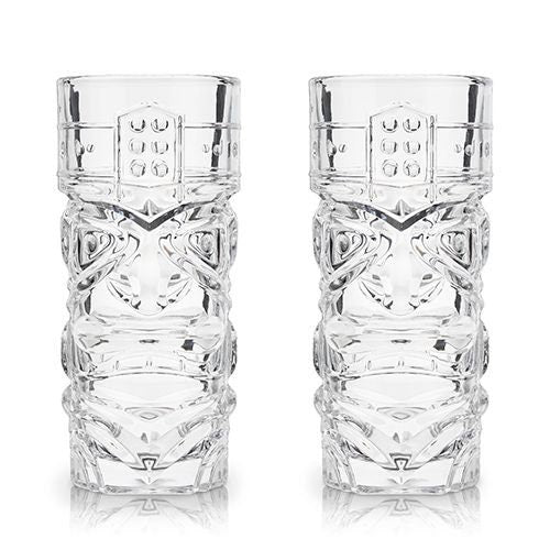 Tropical Crystal Tiki Glasses (Set of 2) - Raise The Bar Lux  