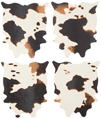 Cowhide Coaster (Set of 4) - Raise The Bar Lux  