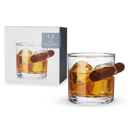 Elegant Crystal Cigar Glass by Viski - Raise The Bar Lux  