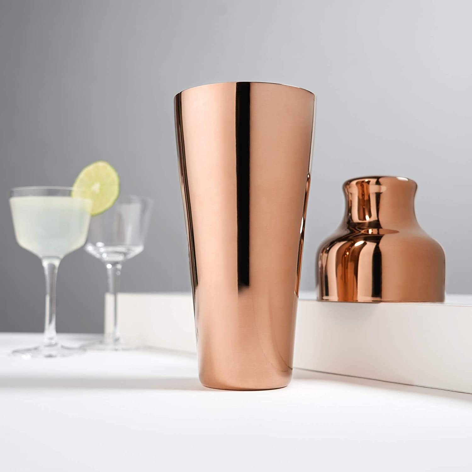 Viski Summit Copper Cocktail Shaker, 25 oz - Raise The Bar Lux  