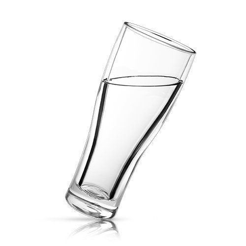 Glacier Double-Walled Glass Beer Chilling Cup, 16 oz by Viski - Raise The Bar Lux  