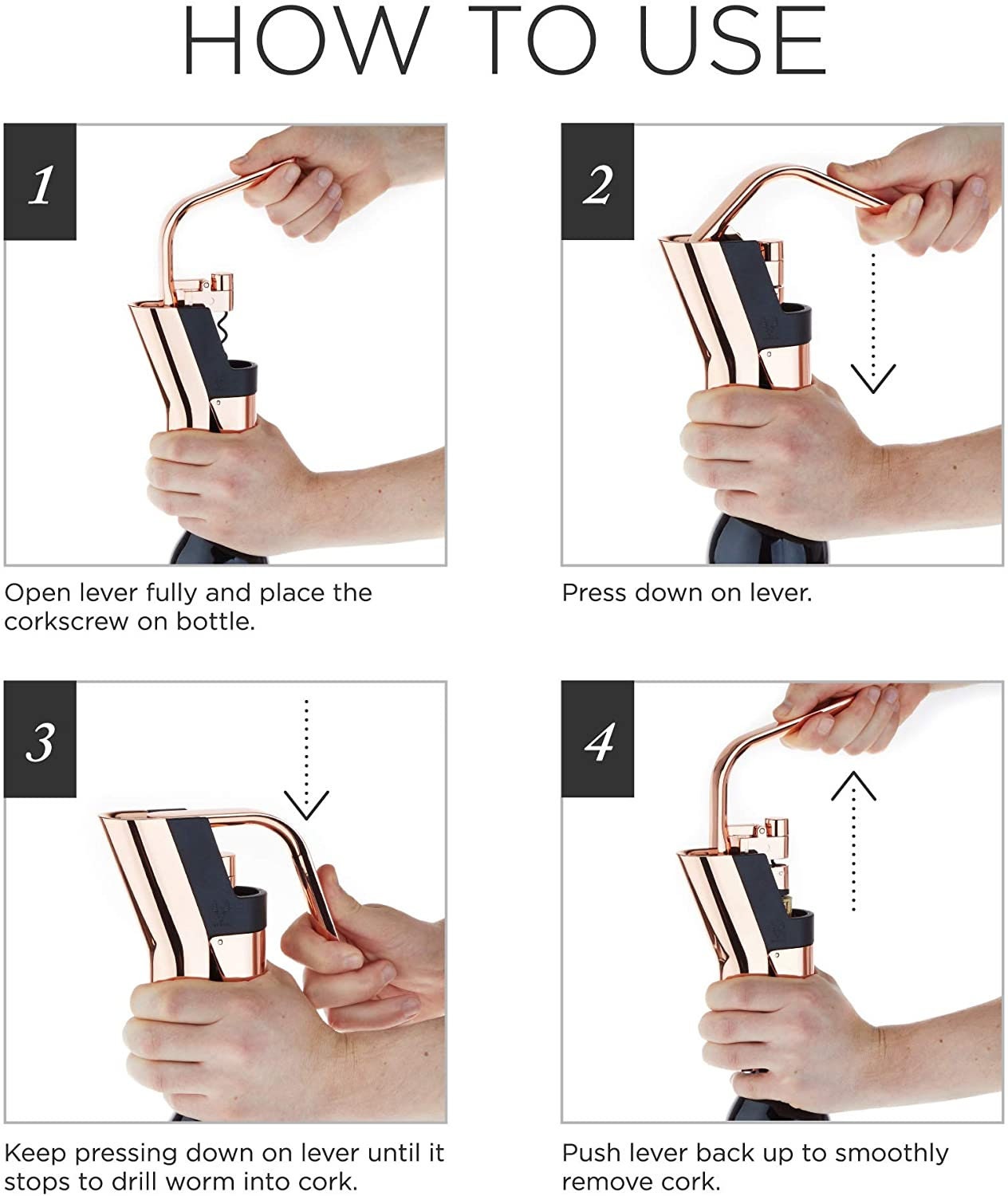 Heavyweight Lever Corkscrew - Raise The Bar Lux  