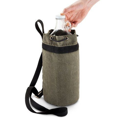 Canvas Growler Tote - Raise The Bar Lux  