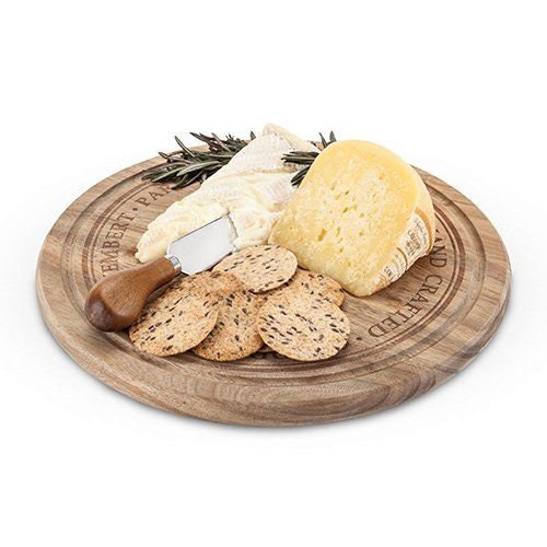 Rounded Cheese Board & Knife Set - Raise The Bar Lux  