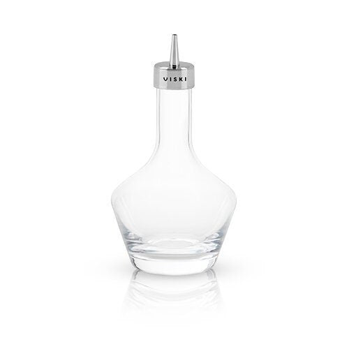 Crystal Bitters Bottle with Dasher Top. 6oz - Raise The Bar Lux  