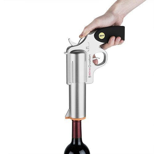 WineOvation Electric Rechargeable Gun Wine Opener - Raise The Bar Lux  