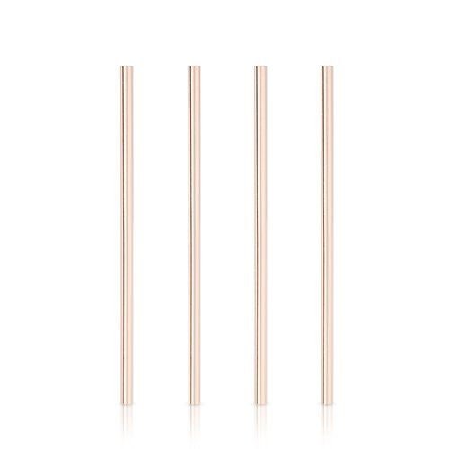Wide Copper Cocktail Straws. Set of 4 - Raise The Bar Lux  