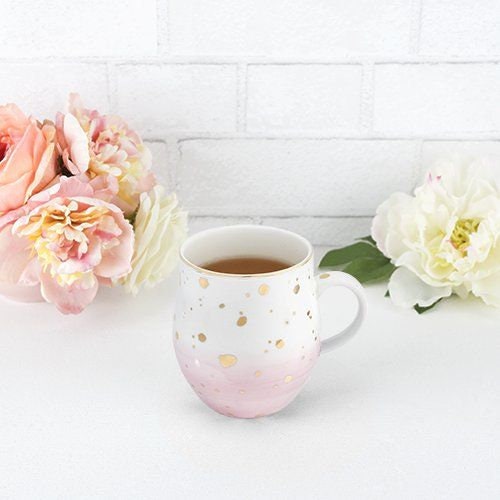 Pink Speckle Ceramic Mug - Raise The Bar Lux  