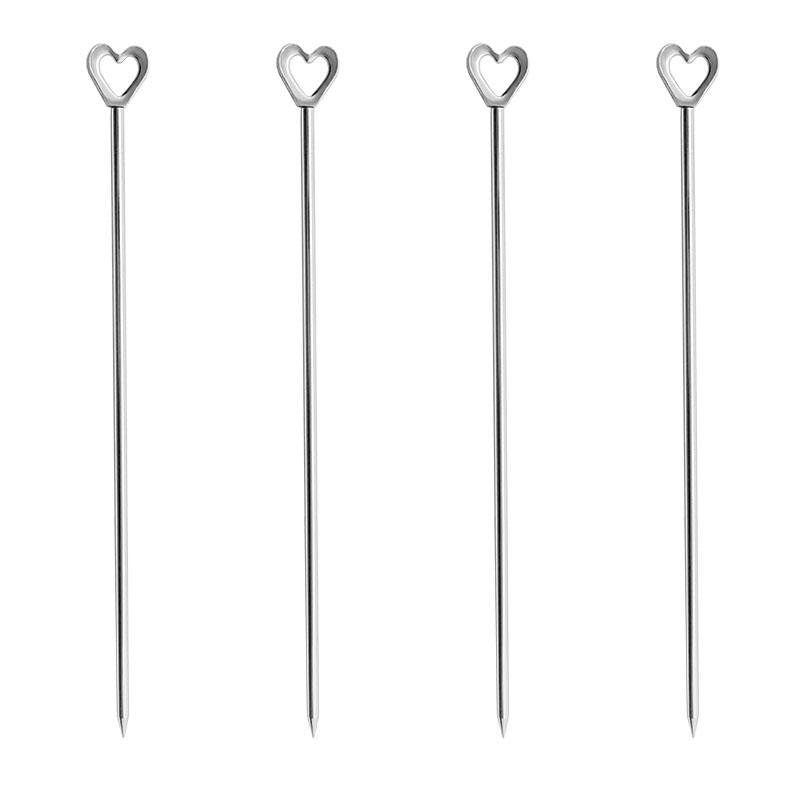 Heart Shaped Cocktail Picks - 4 Pack - Raise The Bar Lux  