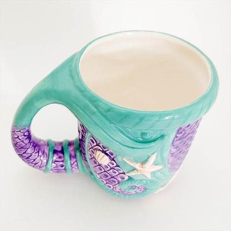 Handmade Ceramic Tiki Mermaid Tail Mug - 16 Oz. - Raise The Bar Lux  