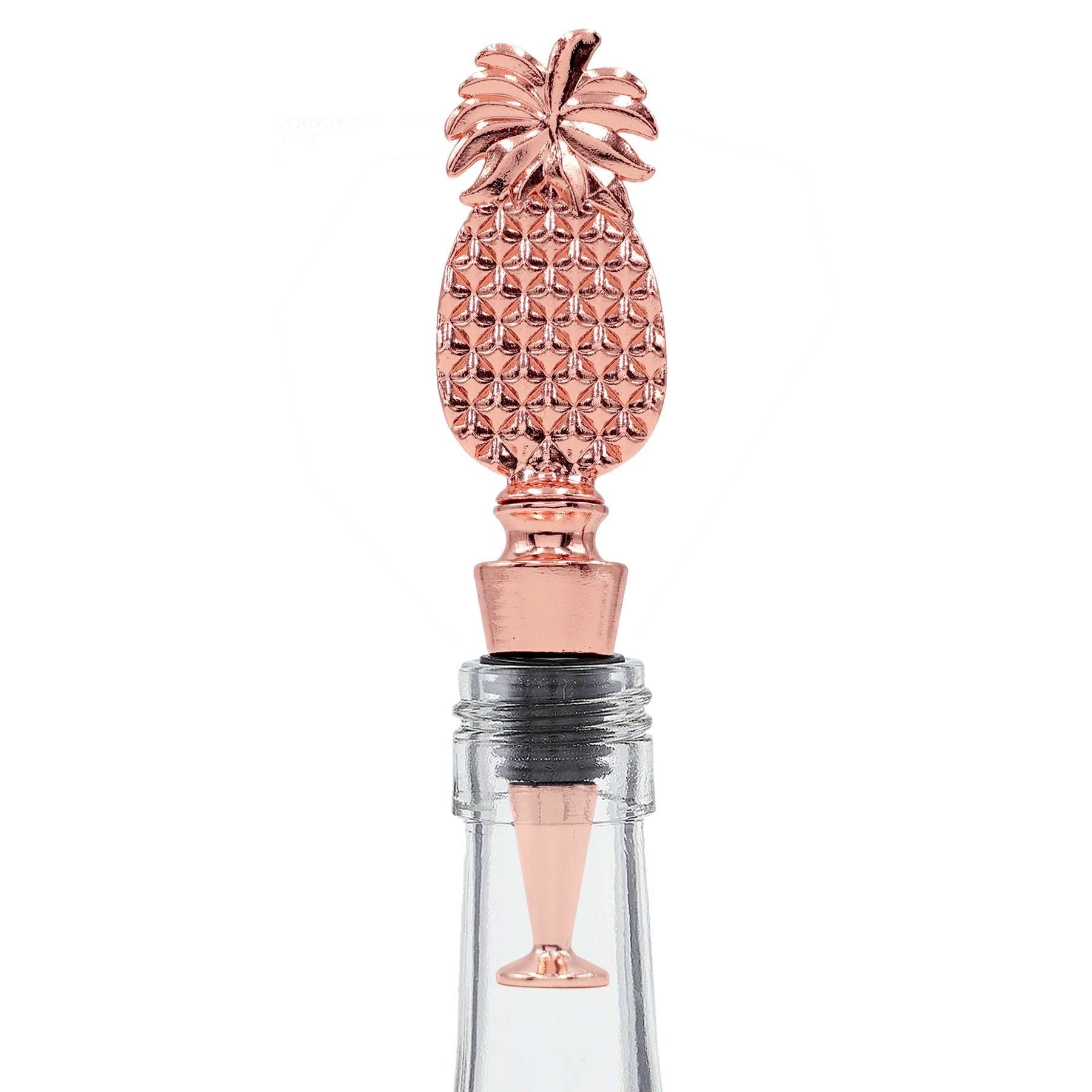 Copper Rose Gold  Pineapple Bottle Stopper - Raise The Bar Lux  