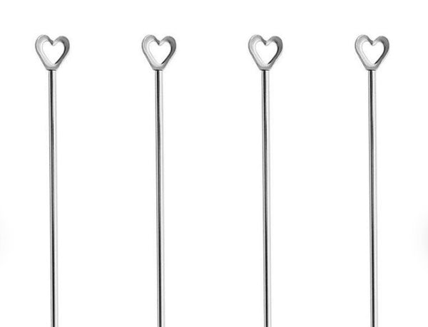 Heart Shaped Cocktail Picks - 4 Pack - Raise The Bar Lux  