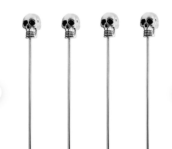 Skull Cocktail Picks - 4 Pack - Raise The Bar Lux  