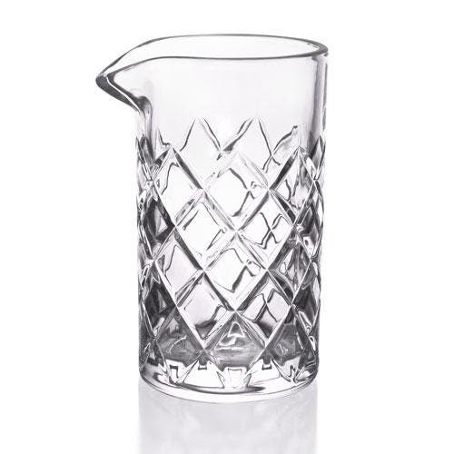 Japanese Diamond Pattern Cocktail Mixing Glass. 650 ML. 22 Oz - Raise The Bar Lux  