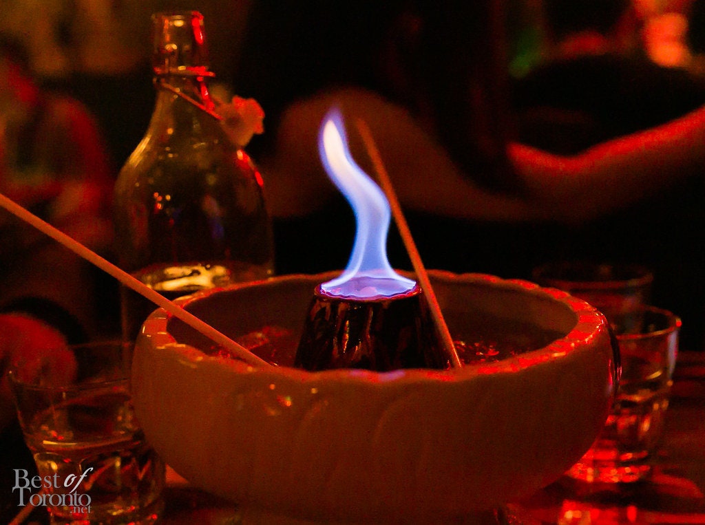 Ceramic Volcano Tiki Bowl Cocktail Drinkware. 48 Oz - Raise The Bar Lux  