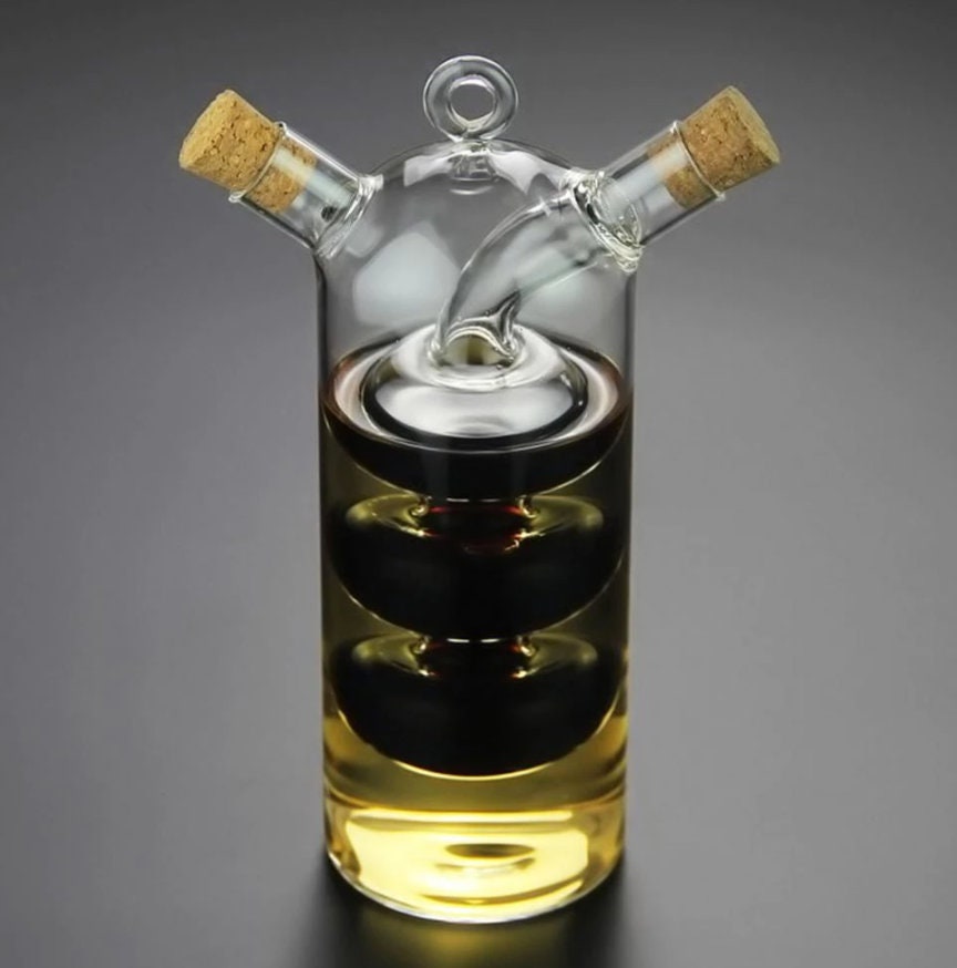 Unique Double Pipe Clear Cylinder Cocktail Glass. - Raise The Bar Lux  