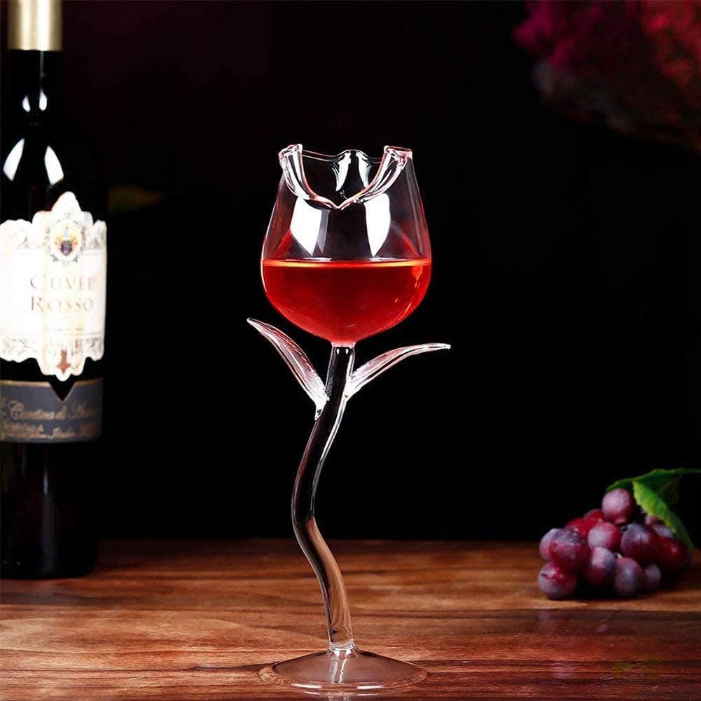 Rose Shaped Cocktail Glass. 8 Oz. Set of 2 - Raise The Bar Lux  