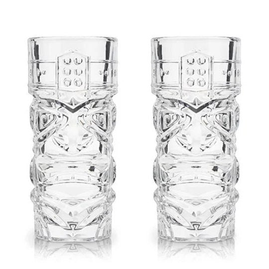 Exotic Tropical Crystal Tiki Glasses (Set of 2). - Raise The Bar Lux  