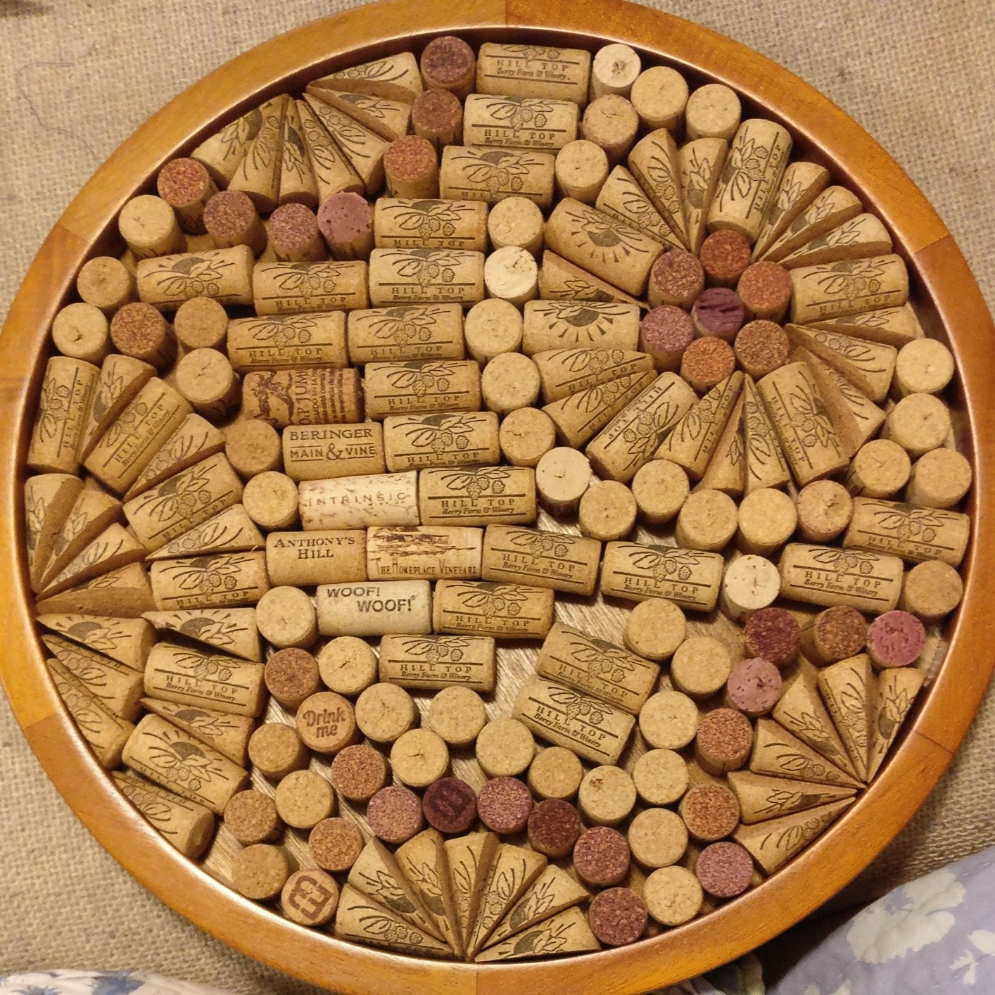 Wine Lover Cork Display Tray Organizer. 130 Corks - Raise The Bar Lux  