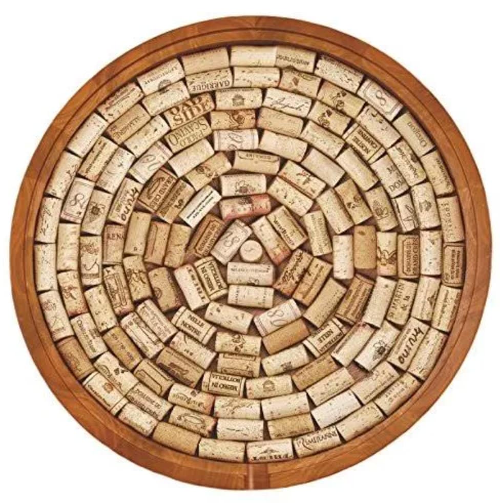 Wine Lover Cork Display Tray Organizer. 130 Corks - Raise The Bar Lux  