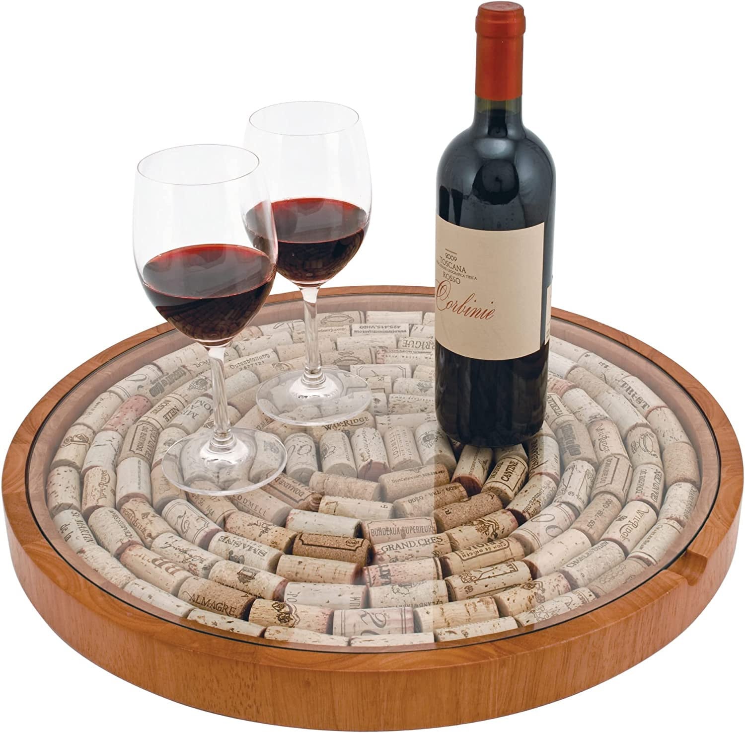 Wine Lover Cork Display Tray Organizer. 130 Corks - Raise The Bar Lux  