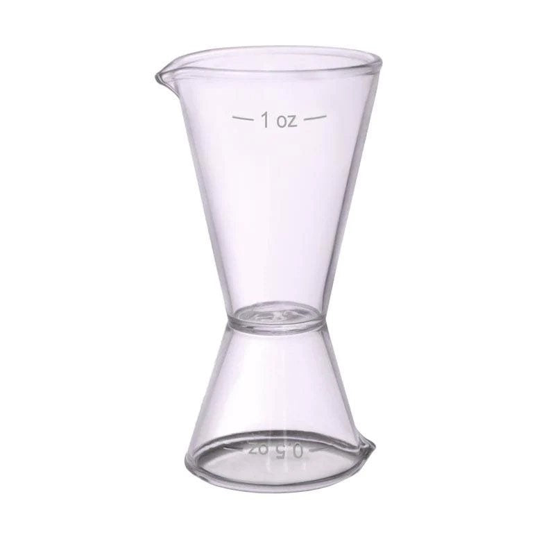 Glass Double Sided Jigger. 1.5 Oz /1 Oz - Raise The Bar Lux  