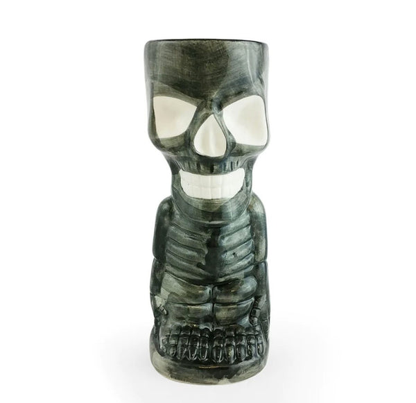 Ceramic Skeleton Tiki Drinkware. 10 oz - Raise The Bar Lux  