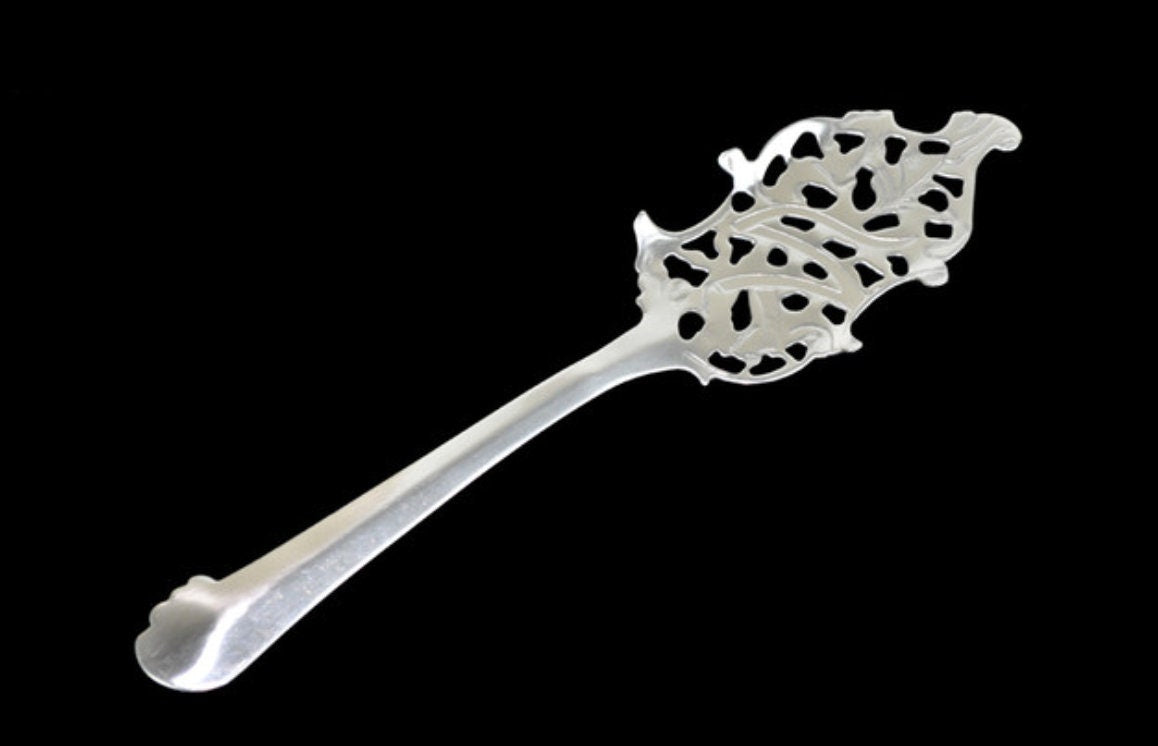 Wormwood Leaf Stainless Steel Absinthe Spoon - Raise The Bar Lux  