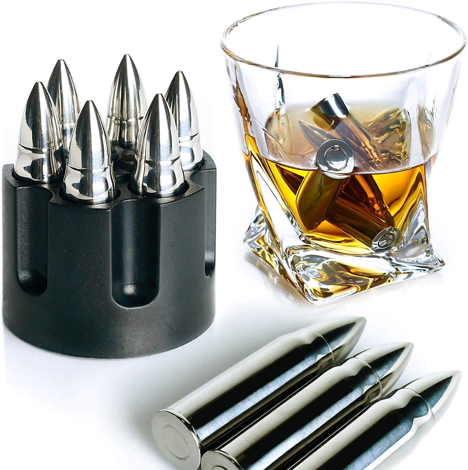 Extra Large Silver Whiskey Bullet - Raise The Bar Lux  